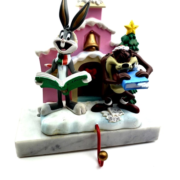 Looney Tunes Bugs Bunny Taz Tasmanian Devil Stocking Holder Hanger Christmas 96 - Picture 7 of 7